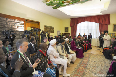 Papa Francesco all’incontro interreligioso e ecumenico a Nairobi