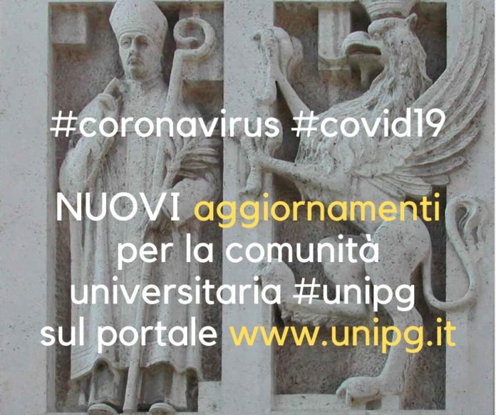 Università Perugia disposizioni Coronavirus