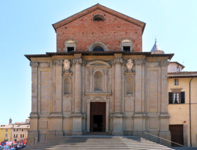 Facciata del duomo di Città di Castello dedicato ai santi patroni Florido ed Amanzio