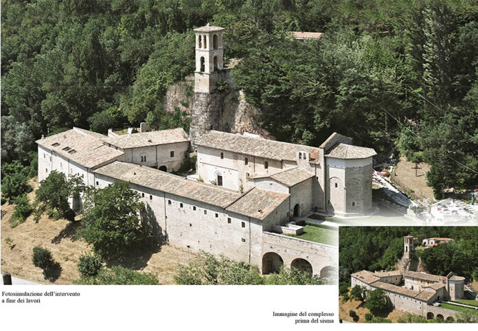 fotocomposizione dell'Abbazia di Sant'Eutizio