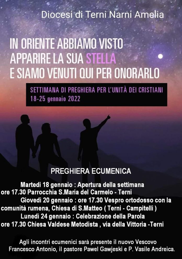 Settimana di preghiera per l’unità dei cristiani