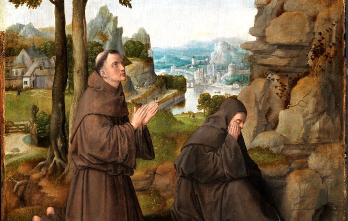 San Francesco a La Verna, da un dipinto di inizio Cinquecento