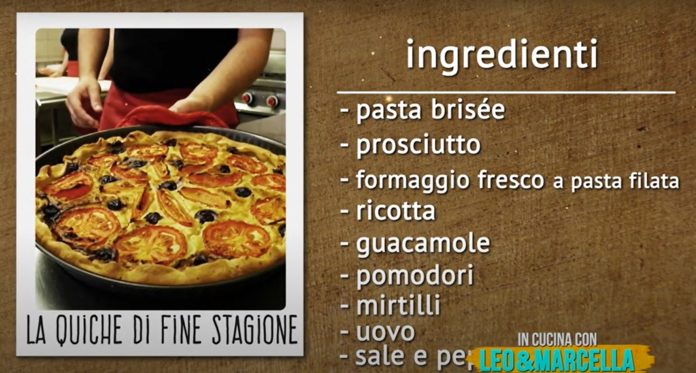 La quiche di fine stagione