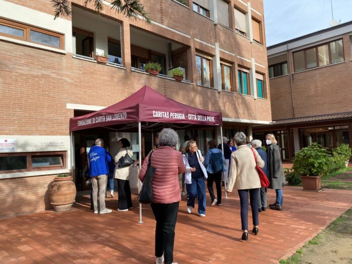 L'esterno del villaggio della carita Sorella provvidenza